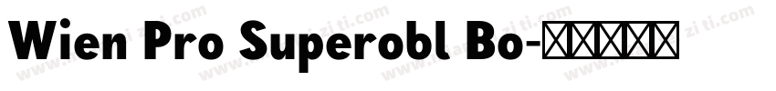 Wien Pro Superobl Bo字体转换